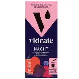 Holland & Barrett ViDrate Nacht Aardbei- en Zwarte Bessensmaak - 12 sachets aanbieding