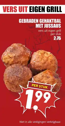 De Boerenschuur Gebraden gehaktbal met jussaus aanbieding