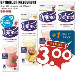 De Boerenschuur Optimel drinkyoghurt aanbieding