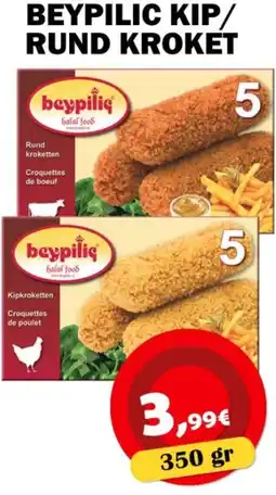 Avantage Supermarkt Beypilic kip/ rund kroket aanbieding