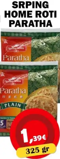 Avantage Supermarkt Srping home roti paratha aanbieding