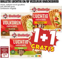 De Boerenschuur Bolletje luchtig en/of vezelrijk knäckebröd aanbieding