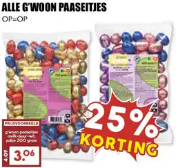 De Boerenschuur Alle g'woon paaseitjes aanbieding