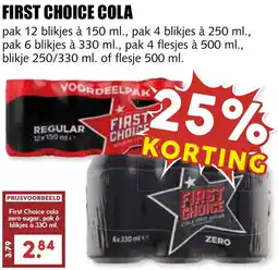De Boerenschuur First choice cola aanbieding