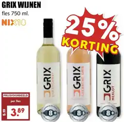 De Boerenschuur Grix wijnen aanbieding