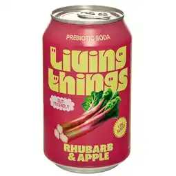 Holland & Barrett Living Things Rhubarb & Apple - 330ml aanbieding