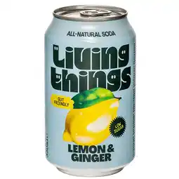 Holland & Barrett Living Things Lemon & Ginger - 330ml aanbieding