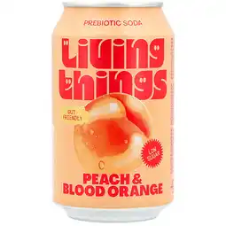 Holland & Barrett Living Things Peach & Blood Orange - 330ml aanbieding