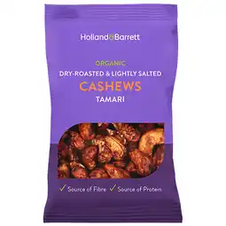 Holland & Barrett Holland & Barrett Cashewnoten Tamari BIO - 35g aanbieding