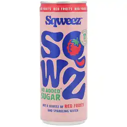 Holland & Barrett Sqweez Red Fruits Soda - 250ml aanbieding