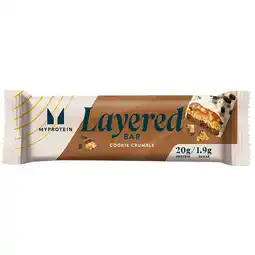 Holland & Barrett Myprotein Layered Protein Bar Cookie Crumble - 60g aanbieding