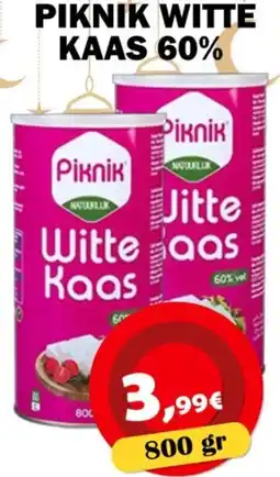 Avantage Supermarkt Piknik witte kaas 60% aanbieding