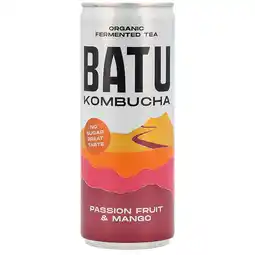 Holland & Barrett BATU Kombucha Passion Fruit & Mango - 250ml aanbieding