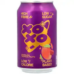 Holland & Barrett XOXO Soda Tropical Fruits - 330ml aanbieding