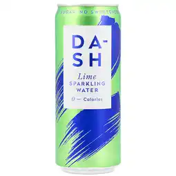Holland & Barrett DASH Sparkling Water Lime - 330ml aanbieding
