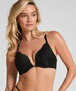 Hunkemoller Hunkemöller Voorgevormde push-up beugel bh Sabrina Zwart aanbieding