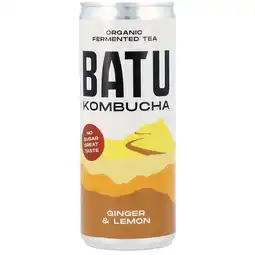 Holland & Barrett BATU Kombucha Ginger & Lemon - 250ml aanbieding