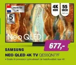 EP Samsung Neo QLED 4K QE55QN77F TV (2025) aanbieding