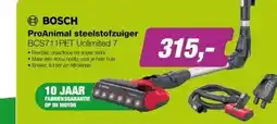 EP BOSCH BCS711PET Unlimited 7 ProAnimal Steelstofzuiger - Rood aanbieding