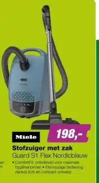 EP Miele Guard S1 Flex Stofzuiger met Zak - Nordicblauw aanbieding