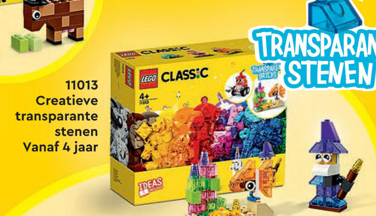 Lego Classic 11013 Creatieve transparante stenen aanbieding bij Top1Toys