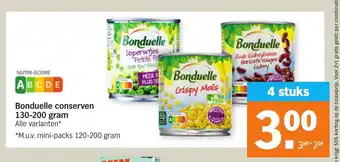 Albert Heijn Bonduelle conserven 130-200 gram aanbieding