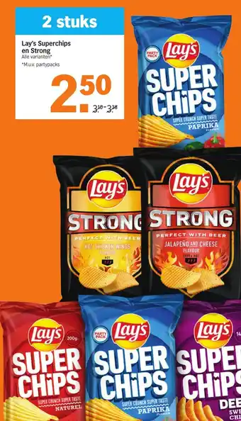 Albert Heijn Lay's Superchips en Strong aanbieding