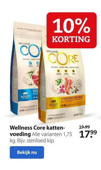 Pets Place Wellness Core kattenvoeding aanbieding