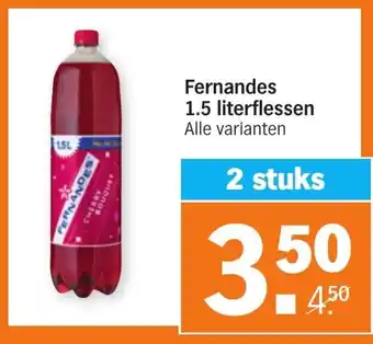 Albert Heijn Fernandes 1.5 literflessen aanbieding