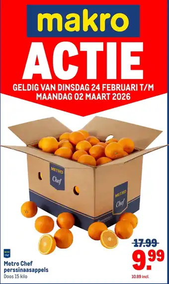 Metro chef perssinaasappels