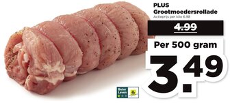 PLUS Plus Grootmoedersrollade 500g aanbieding