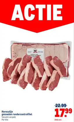 Makro Horecalijn gesneden rundercontrafilet aanbieding