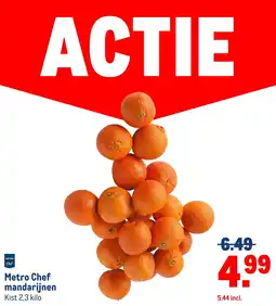 Makro Metro chef mandarijnen aanbieding