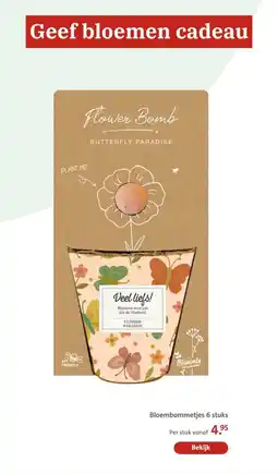 Bruna Bloembommetjes 6 stuks aanbieding