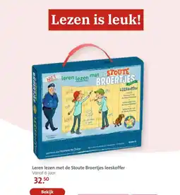 Bruna Leren lezen met de stoute broertjes leeskoffer aanbieding