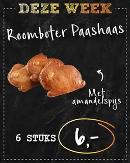 Bakkerij 't Stoepje Roomboter paashaas aanbieding