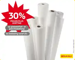 Praxis Glasweefsel en glasvliesbehang aanbieding