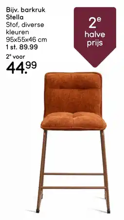 Leen Bakker Barkruk stella aanbieding