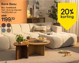 Leen Bakker Bank Beau Hoekbank aanbieding