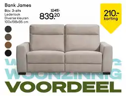 Leen Bakker Bank James aanbieding