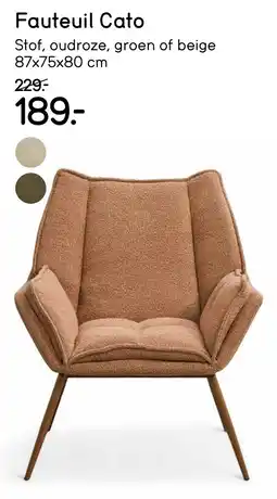 Leen Bakker Fauteuil Cato aanbieding