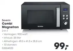 HANOS Severin Combi Magnetron 2 in 1 aanbieding