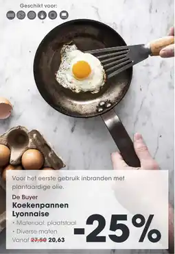 HANOS De Buyer Koekenpannen Lyonnaise aanbieding