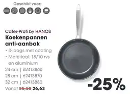 HANOS Cater-Profi by HANOS Koekenpannen anti-aanbak aanbieding