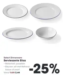 HANOS Select Dinnerware Serviesserie Elisa aanbieding