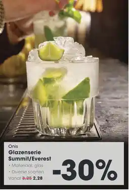 HANOS Onis Glazenserie Summit / Everest aanbieding
