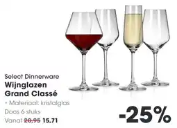 HANOS Select Dinnerware Wijnglazen Grand Classé aanbieding