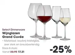 HANOS Select Dinnerware Wijnglazen Grand Cuvée aanbieding