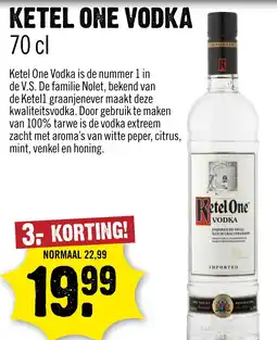 Dirck 3 Ketel one vodka aanbieding