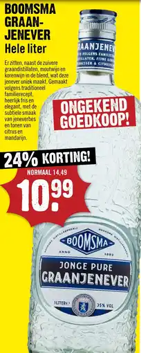 Dirck 3 Boomsma graan jenever aanbieding